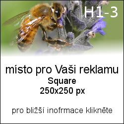 nabídka reklamy na včelíně 250 x 250 kód H1-3 border=